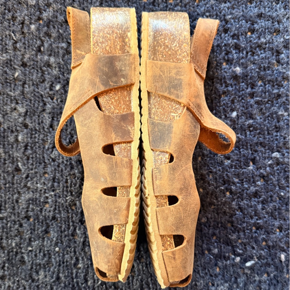 BioNatura Brown Leather Mules - Picture 3 of 4